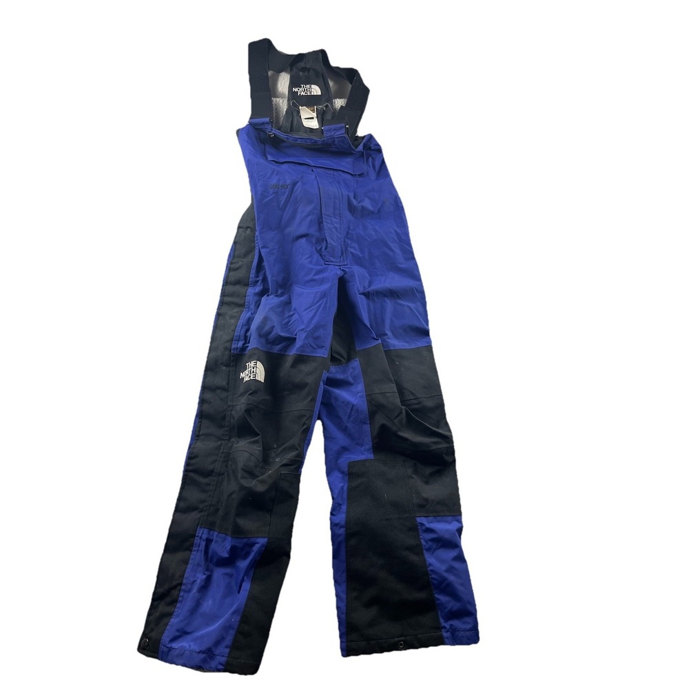 Vtg The North Face Gore-Tex Waterproof Snowboard Ski Bib Pants Mens XS Blue